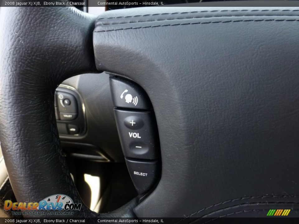 2008 Jaguar XJ XJ8 Ebony Black / Charcoal Photo #20