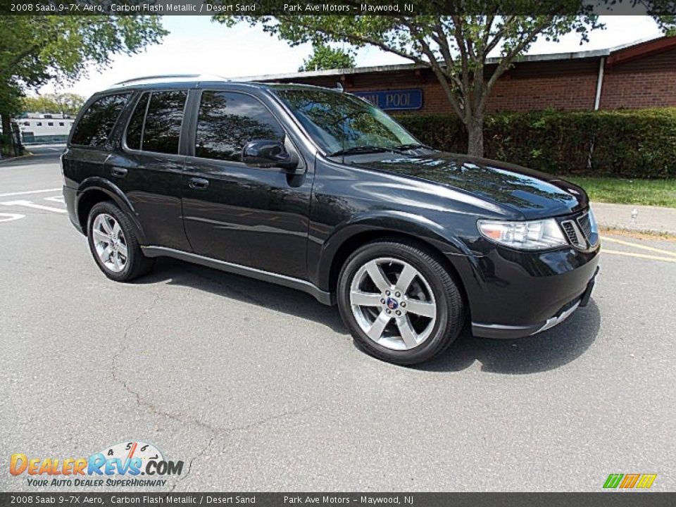 2008 Saab 9-7X Aero Carbon Flash Metallic / Desert Sand Photo #1