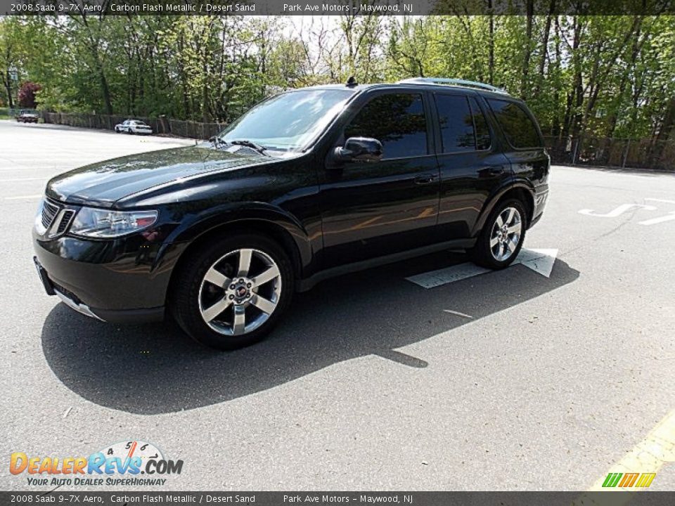 2008 Saab 9-7X Aero Carbon Flash Metallic / Desert Sand Photo #2