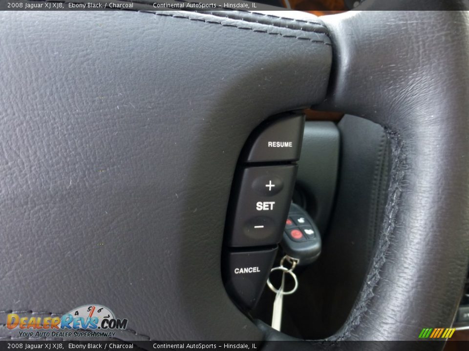 2008 Jaguar XJ XJ8 Ebony Black / Charcoal Photo #21