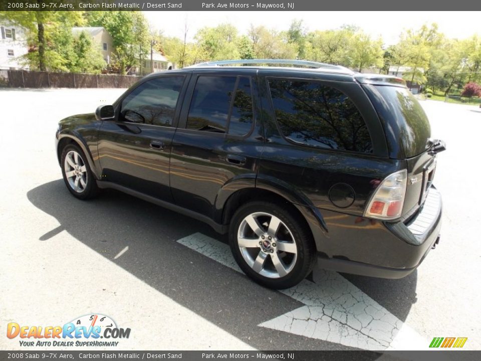 2008 Saab 9-7X Aero Carbon Flash Metallic / Desert Sand Photo #6