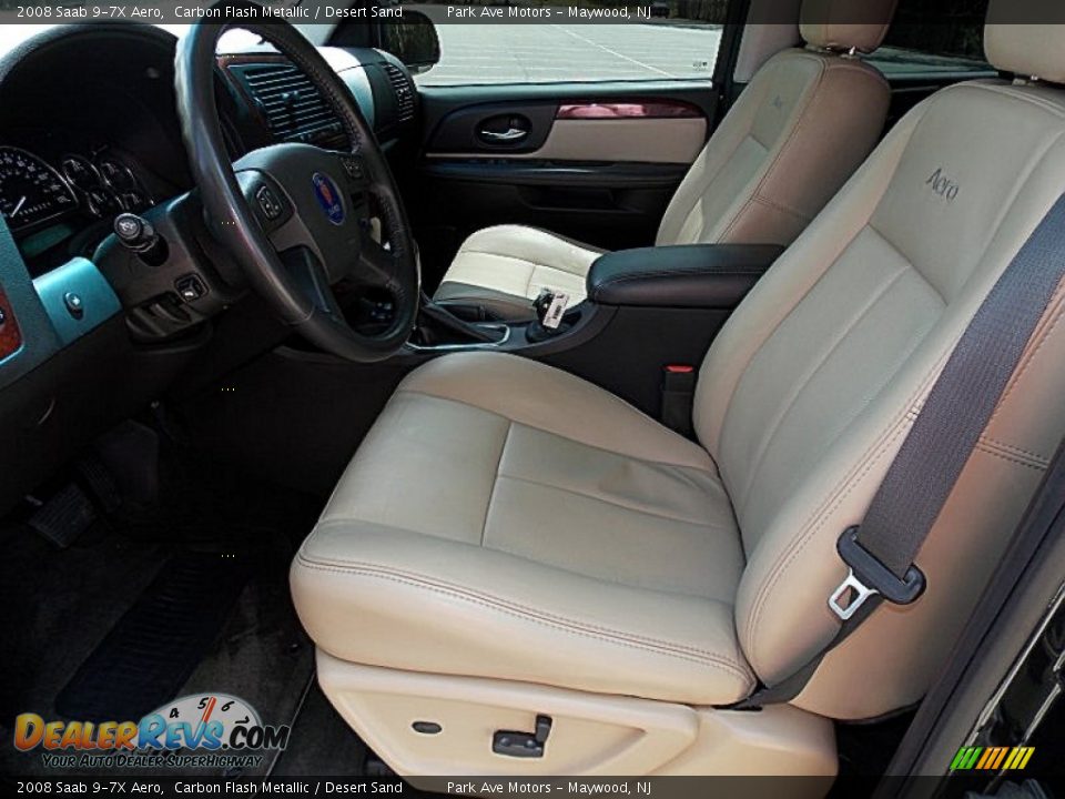 2008 Saab 9-7X Aero Carbon Flash Metallic / Desert Sand Photo #7
