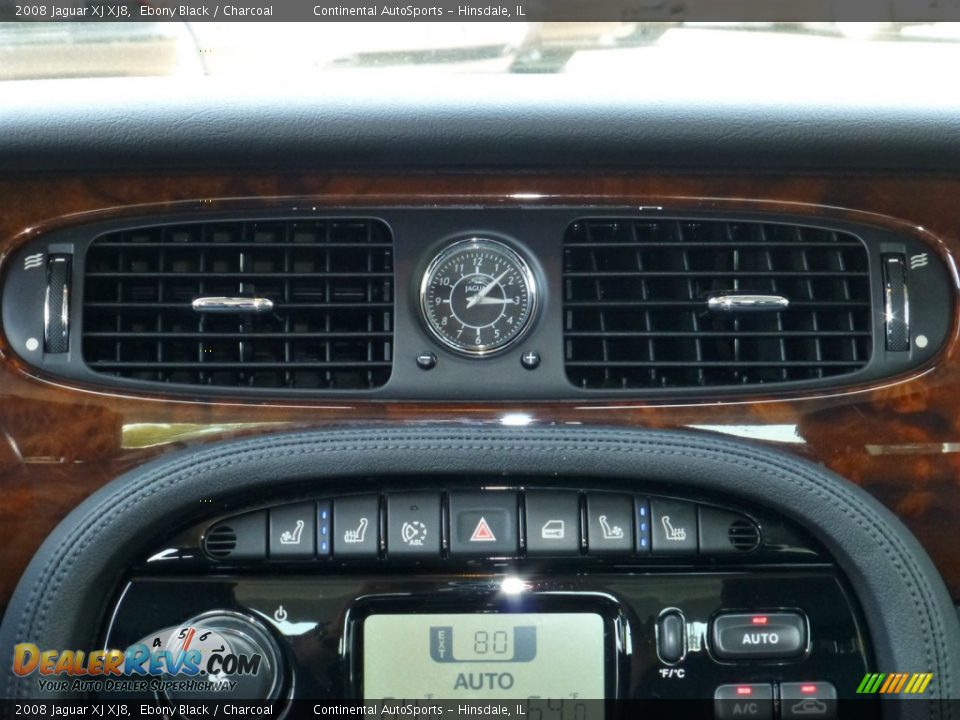 2008 Jaguar XJ XJ8 Ebony Black / Charcoal Photo #23