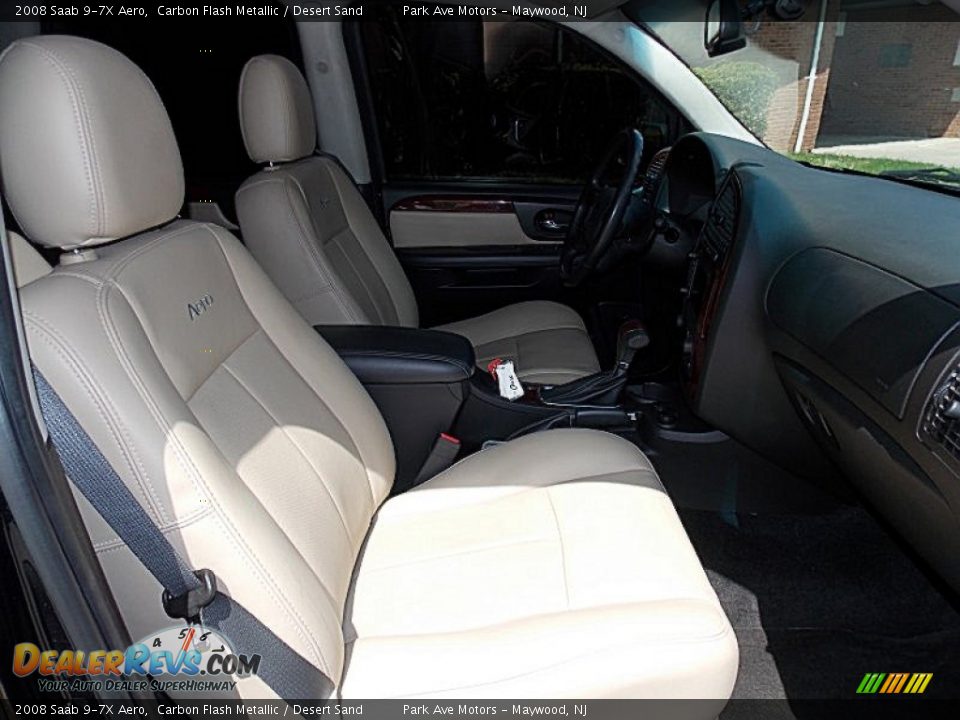2008 Saab 9-7X Aero Carbon Flash Metallic / Desert Sand Photo #11