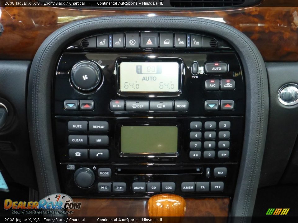 2008 Jaguar XJ XJ8 Ebony Black / Charcoal Photo #24