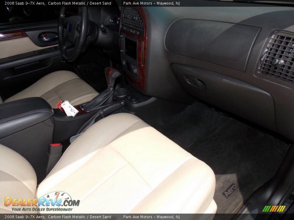 2008 Saab 9-7X Aero Carbon Flash Metallic / Desert Sand Photo #12