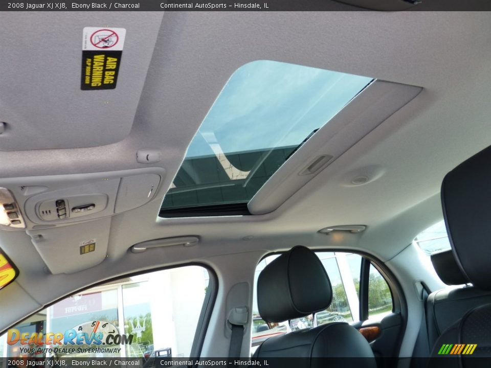 2008 Jaguar XJ XJ8 Ebony Black / Charcoal Photo #26
