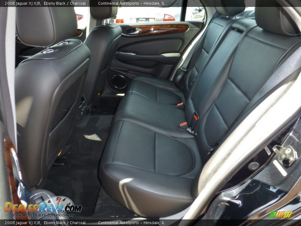 2008 Jaguar XJ XJ8 Ebony Black / Charcoal Photo #28