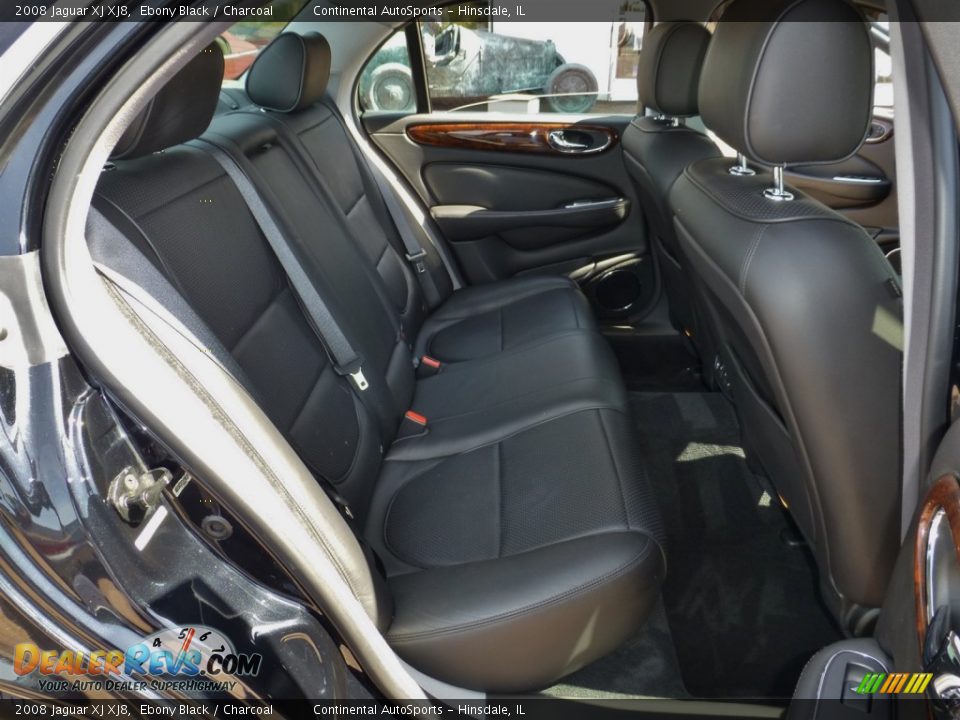 2008 Jaguar XJ XJ8 Ebony Black / Charcoal Photo #29