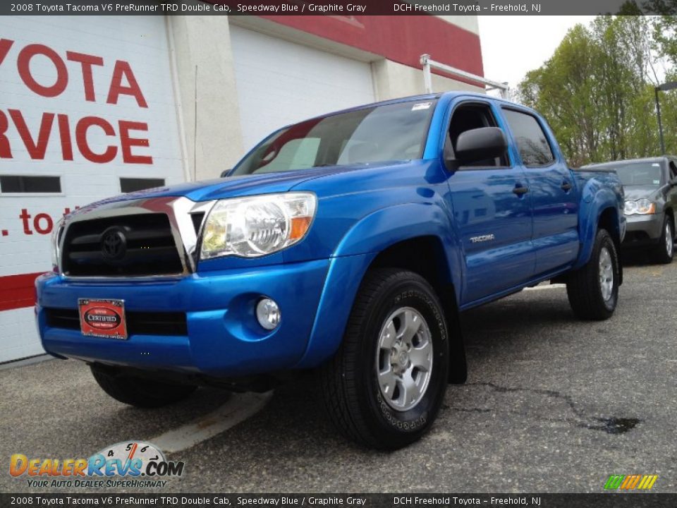 2008 Toyota Tacoma V6 PreRunner TRD Double Cab Speedway Blue / Graphite Gray Photo #1