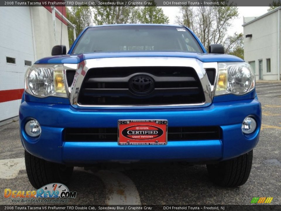 2008 Toyota Tacoma V6 PreRunner TRD Double Cab Speedway Blue / Graphite Gray Photo #2