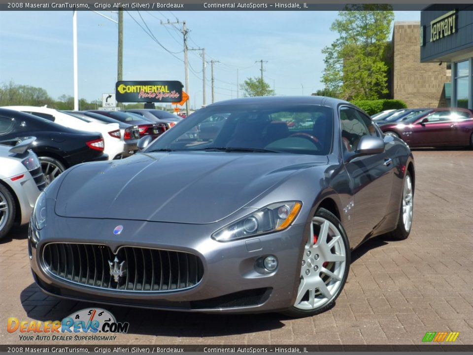 2008 Maserati GranTurismo Grigio Alfieri (Silver) / Bordeaux Photo #1