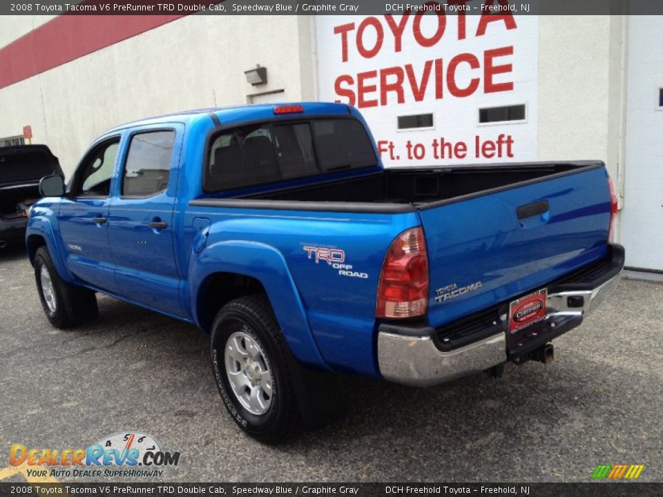 2008 Toyota Tacoma V6 PreRunner TRD Double Cab Speedway Blue / Graphite Gray Photo #4