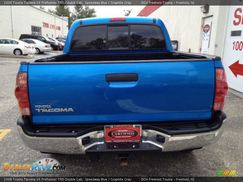2008 Toyota Tacoma V6 PreRunner TRD Double Cab Speedway Blue / Graphite Gray Photo #5