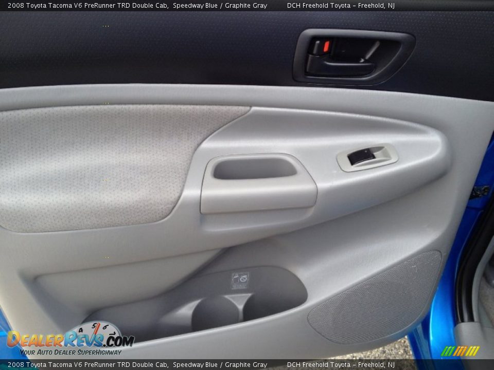 2008 Toyota Tacoma V6 PreRunner TRD Double Cab Speedway Blue / Graphite Gray Photo #9