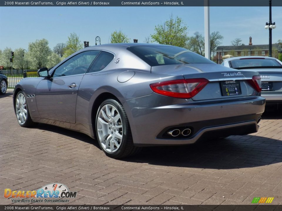 2008 Maserati GranTurismo Grigio Alfieri (Silver) / Bordeaux Photo #3