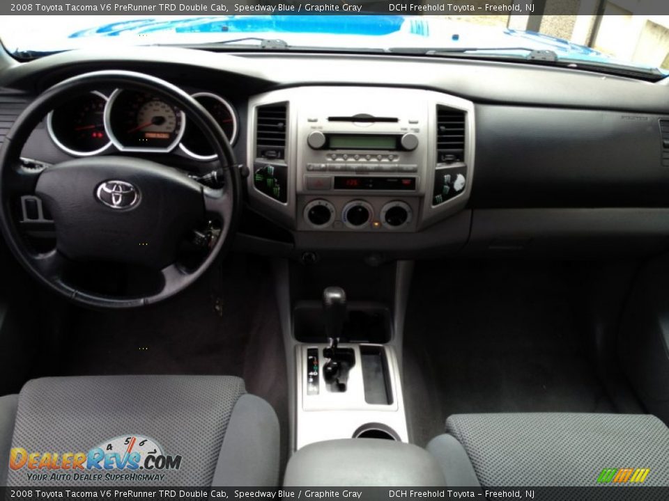 2008 Toyota Tacoma V6 PreRunner TRD Double Cab Speedway Blue / Graphite Gray Photo #11