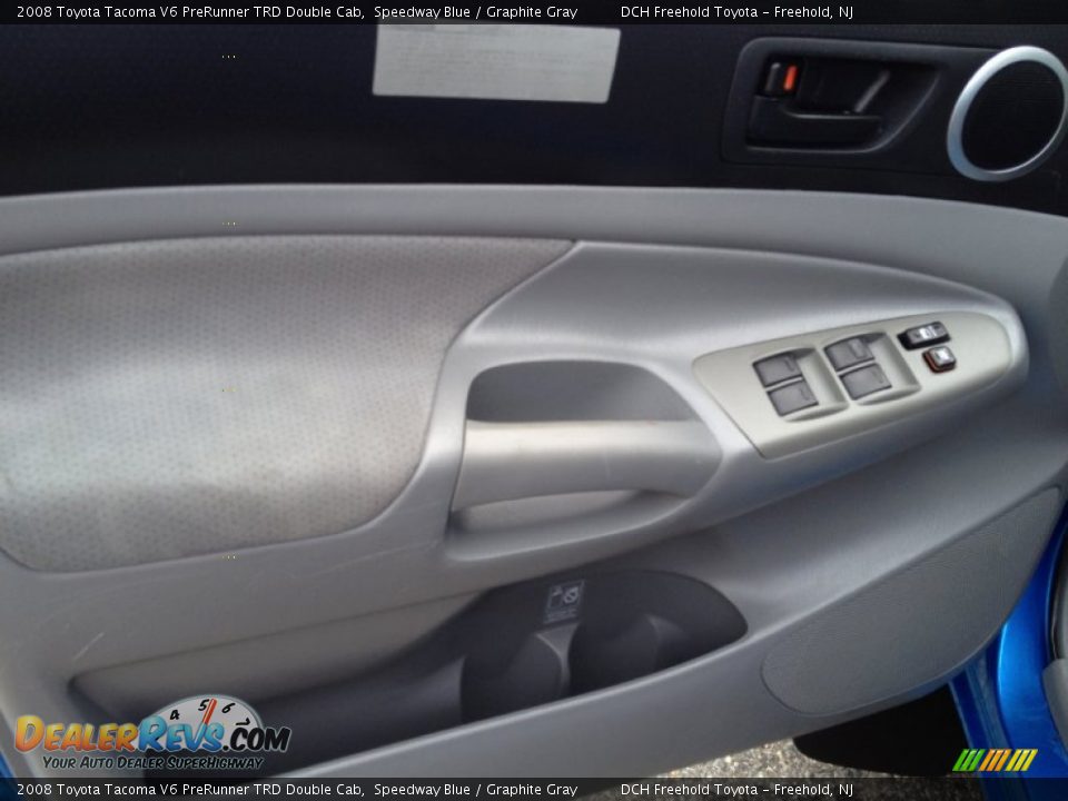 2008 Toyota Tacoma V6 PreRunner TRD Double Cab Speedway Blue / Graphite Gray Photo #12