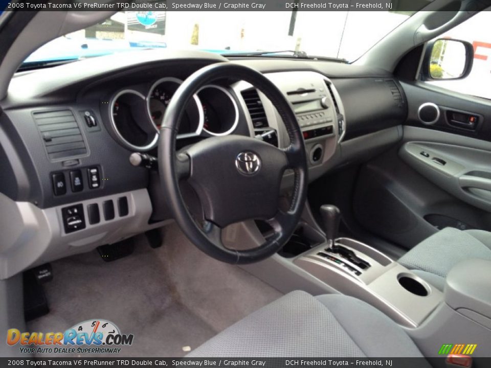 2008 Toyota Tacoma V6 PreRunner TRD Double Cab Speedway Blue / Graphite Gray Photo #13