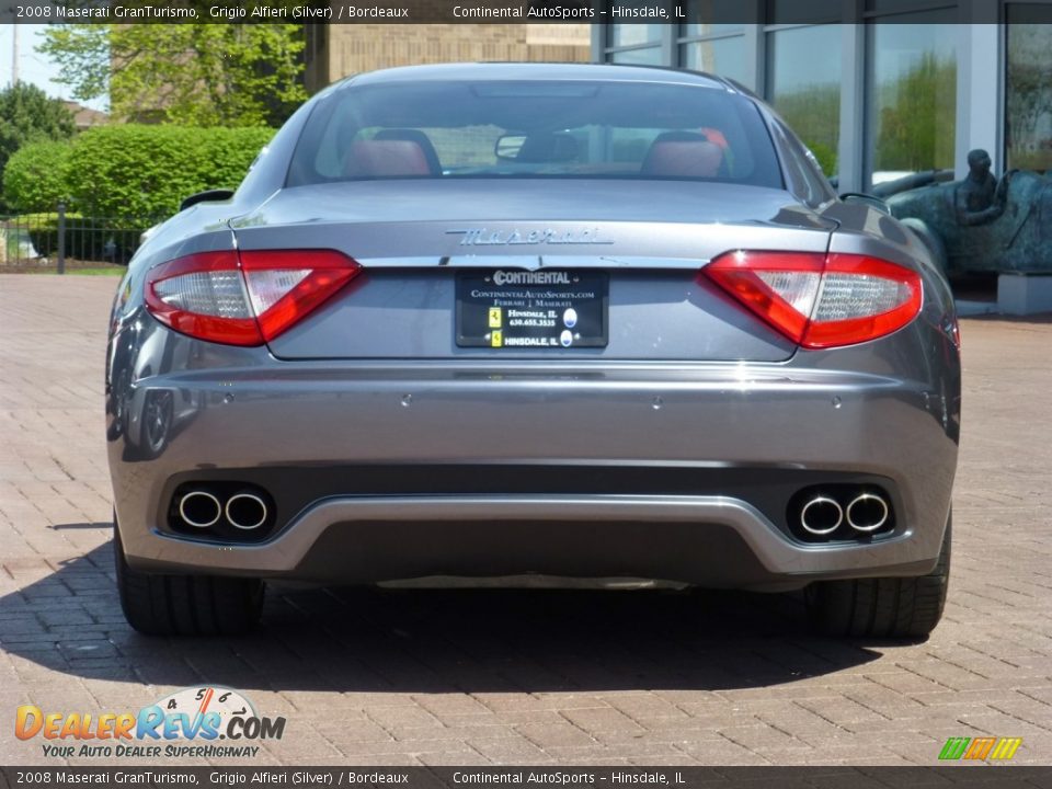 2008 Maserati GranTurismo Grigio Alfieri (Silver) / Bordeaux Photo #4