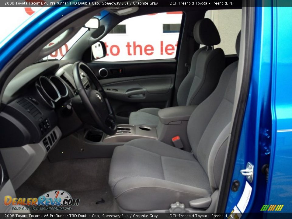 2008 Toyota Tacoma V6 PreRunner TRD Double Cab Speedway Blue / Graphite Gray Photo #14