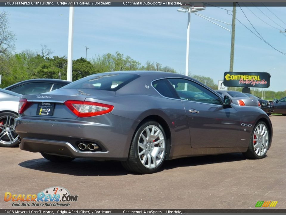 2008 Maserati GranTurismo Grigio Alfieri (Silver) / Bordeaux Photo #5