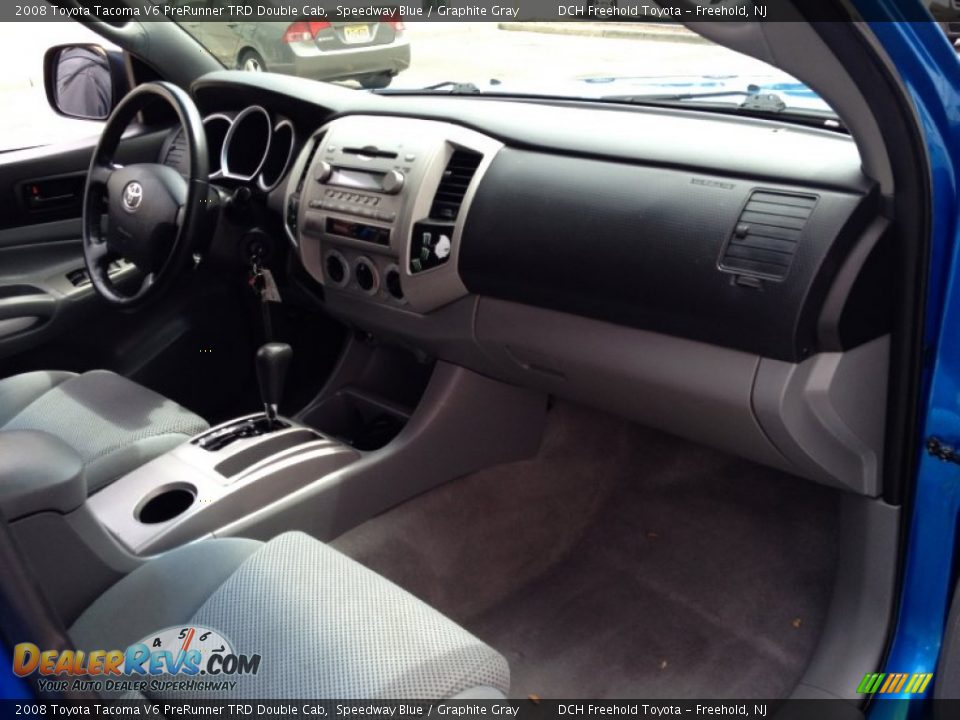 2008 Toyota Tacoma V6 PreRunner TRD Double Cab Speedway Blue / Graphite Gray Photo #23