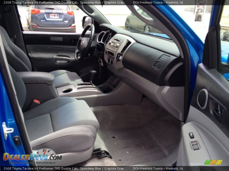 2008 Toyota Tacoma V6 PreRunner TRD Double Cab Speedway Blue / Graphite Gray Photo #24