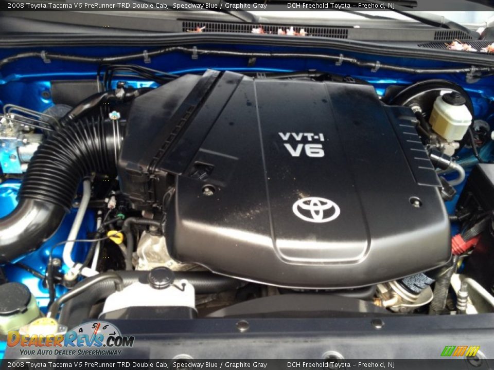 2008 Toyota Tacoma V6 PreRunner TRD Double Cab Speedway Blue / Graphite Gray Photo #27