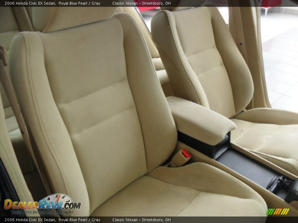 2006 Honda Civic EX Sedan Royal Blue Pearl / Gray Photo #20