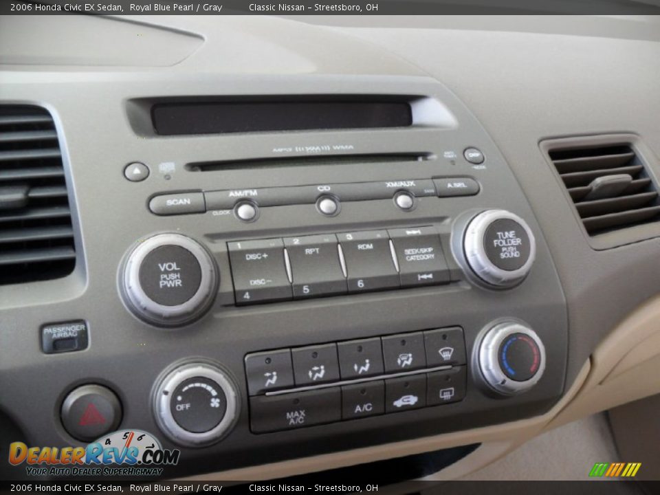 2006 Honda Civic EX Sedan Royal Blue Pearl / Gray Photo #25