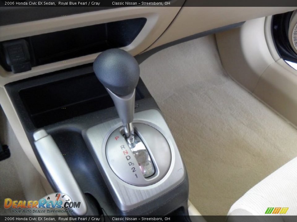 2006 Honda Civic EX Sedan Royal Blue Pearl / Gray Photo #26