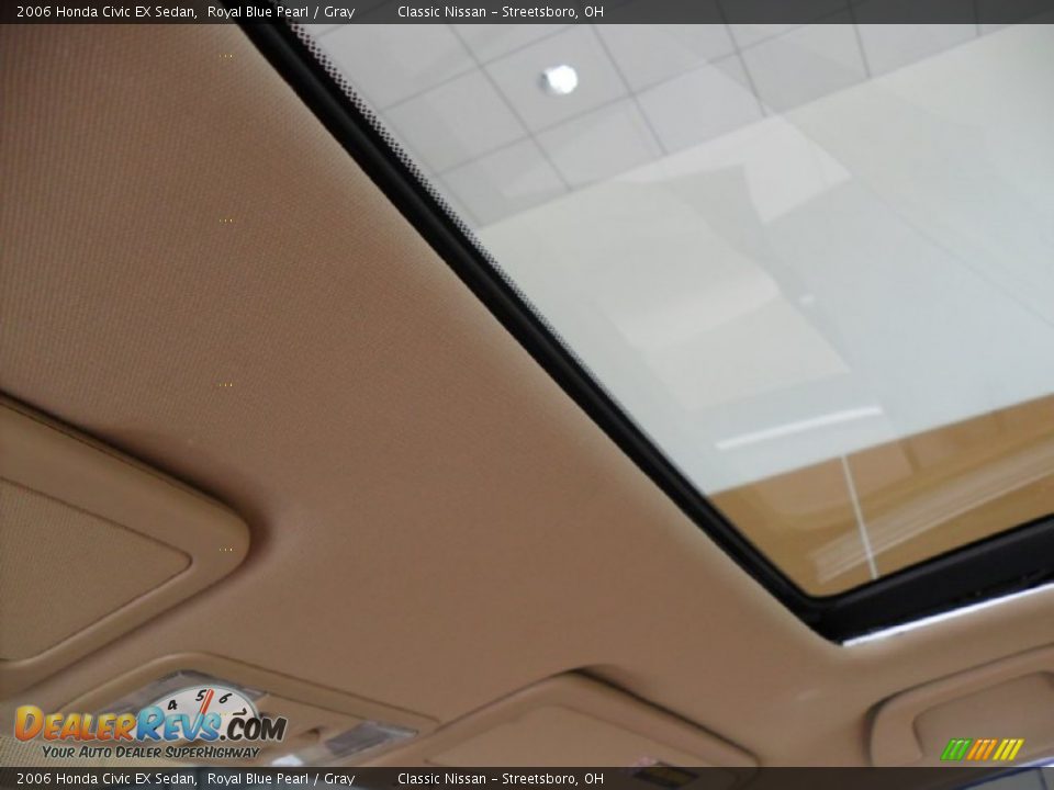 2006 Honda Civic EX Sedan Royal Blue Pearl / Gray Photo #27