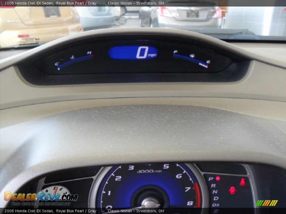 2006 Honda Civic EX Sedan Royal Blue Pearl / Gray Photo #29