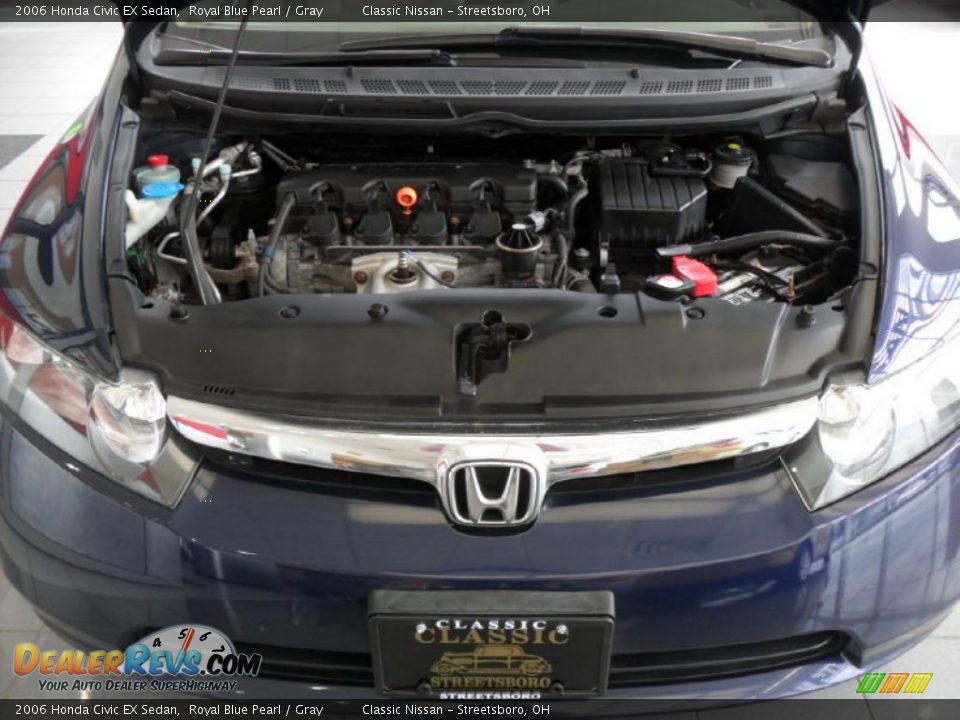 2006 Honda Civic EX Sedan Royal Blue Pearl / Gray Photo #31