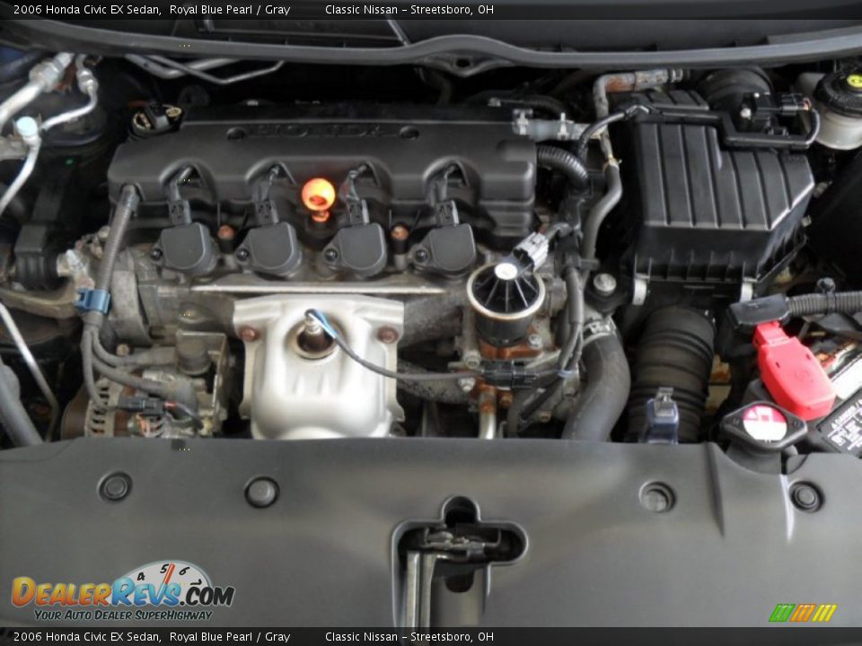 2006 Honda Civic EX Sedan Royal Blue Pearl / Gray Photo #32