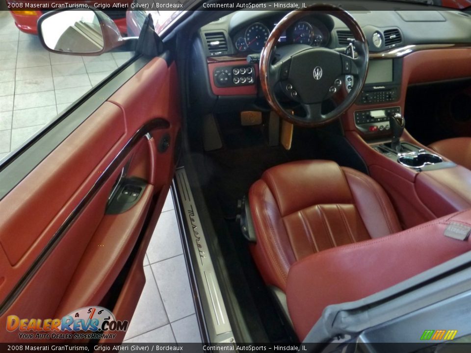 2008 Maserati GranTurismo Grigio Alfieri (Silver) / Bordeaux Photo #12