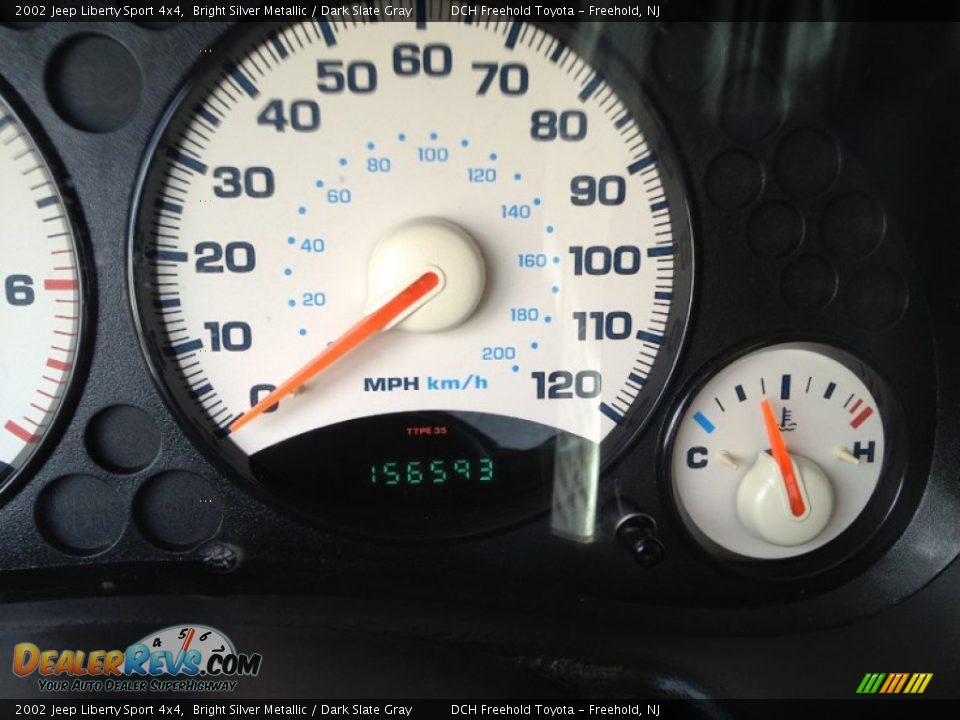 2002 Jeep Liberty Sport 4x4 Bright Silver Metallic / Dark Slate Gray Photo #19