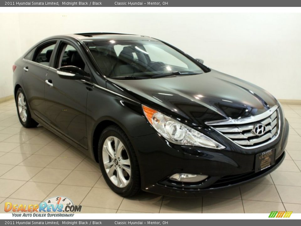 2011 Hyundai Sonata Limited Midnight Black / Black Photo #1
