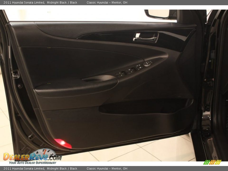 2011 Hyundai Sonata Limited Midnight Black / Black Photo #4