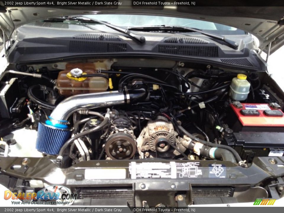 2002 Jeep Liberty Sport 4x4 Bright Silver Metallic / Dark Slate Gray Photo #28