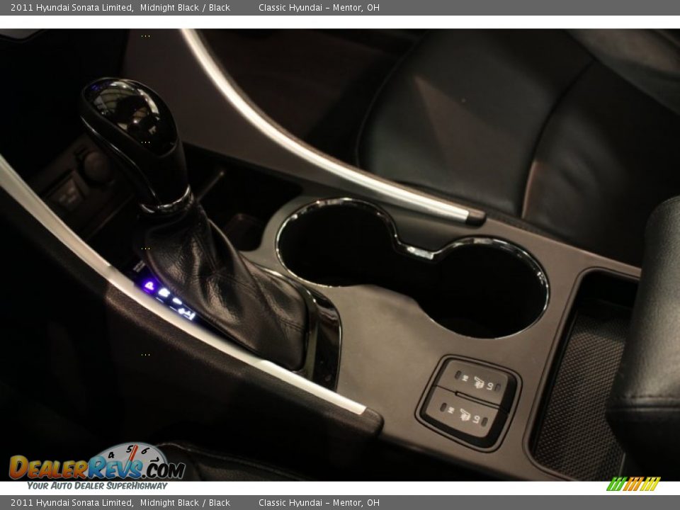 2011 Hyundai Sonata Limited Midnight Black / Black Photo #9