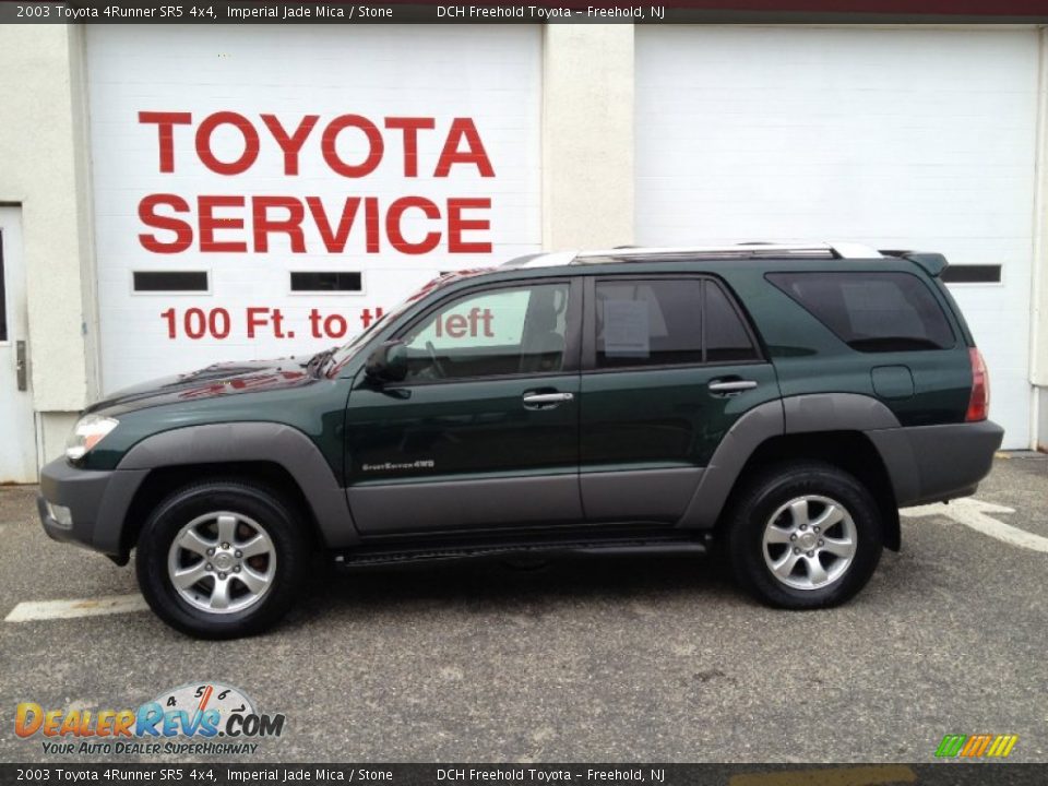2003 Toyota 4Runner SR5 4x4 Imperial Jade Mica / Stone Photo #3