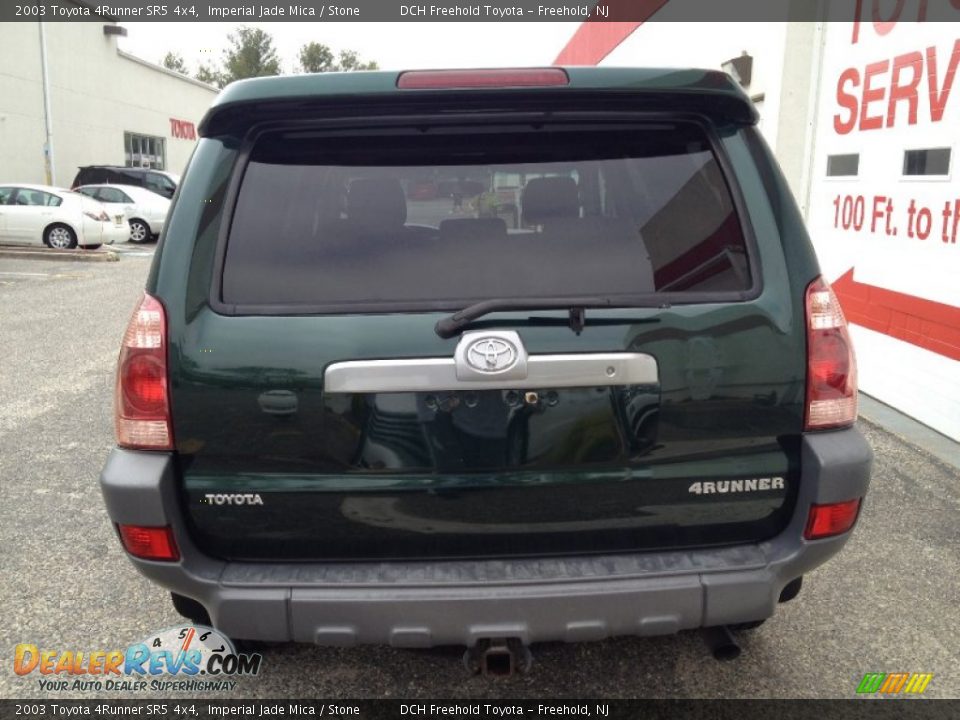 2003 Toyota 4Runner SR5 4x4 Imperial Jade Mica / Stone Photo #5