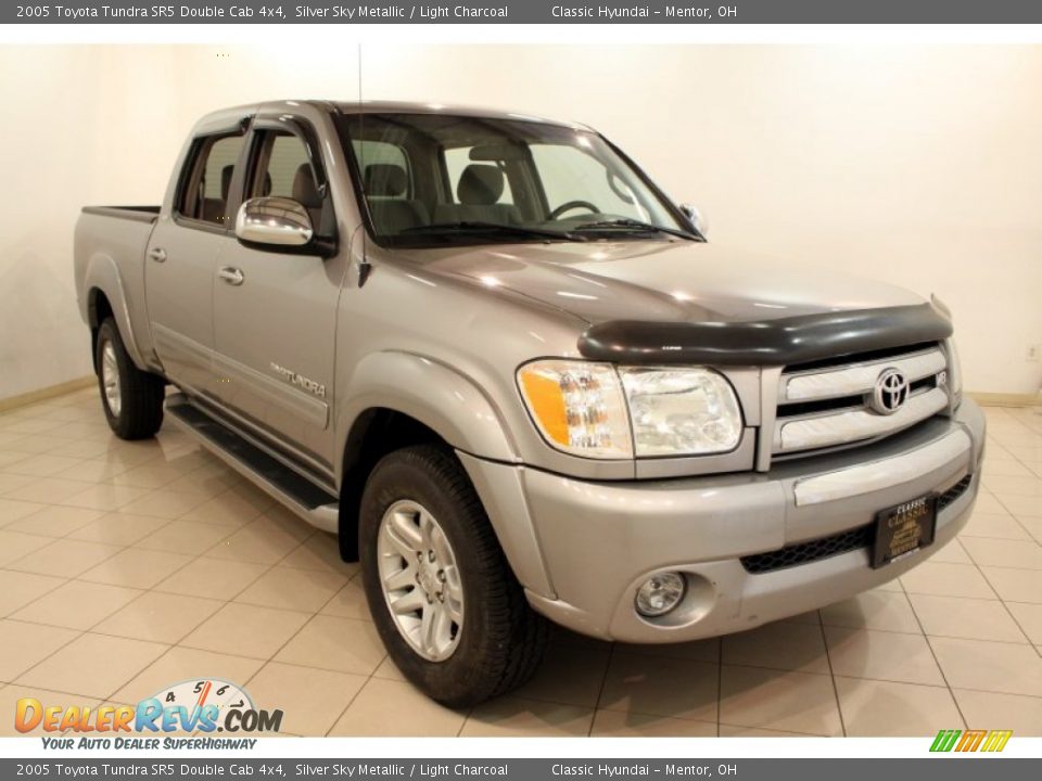 2005 Toyota Tundra SR5 Double Cab 4x4 Silver Sky Metallic / Light Charcoal Photo #1