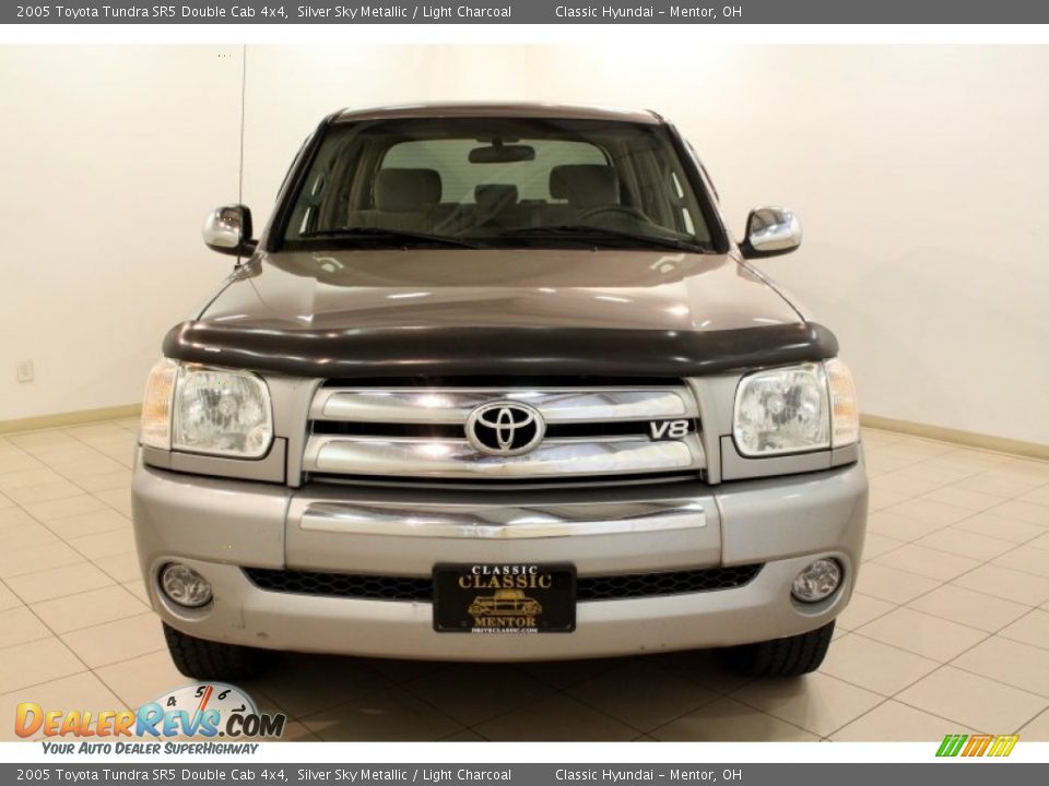 2005 Toyota Tundra SR5 Double Cab 4x4 Silver Sky Metallic / Light Charcoal Photo #2
