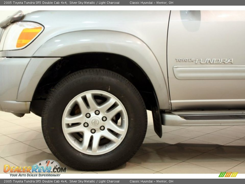 2005 Toyota Tundra SR5 Double Cab 4x4 Silver Sky Metallic / Light Charcoal Photo #14