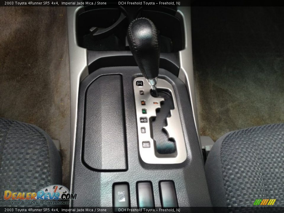 2003 Toyota 4Runner SR5 4x4 Imperial Jade Mica / Stone Photo #18