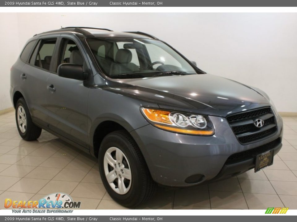 2009 Hyundai Santa Fe GLS 4WD Slate Blue / Gray Photo #1