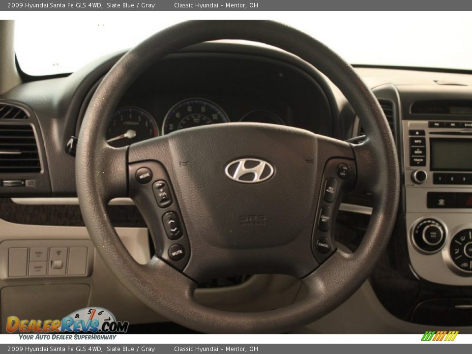 2009 Hyundai Santa Fe GLS 4WD Slate Blue / Gray Photo #6